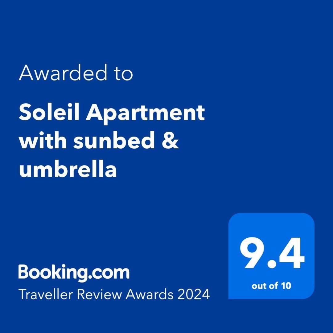 Soleil Apartment With Sunbed & Umbrella Влёра Экстерьер фото